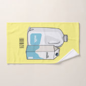 Voorbeeld melkcartoon bad handdoek (Handdoek)