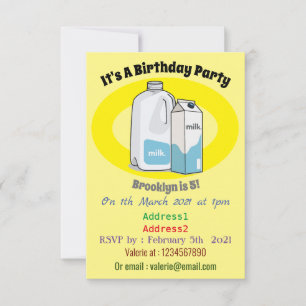 Voorbeeld melkcartoon kaart