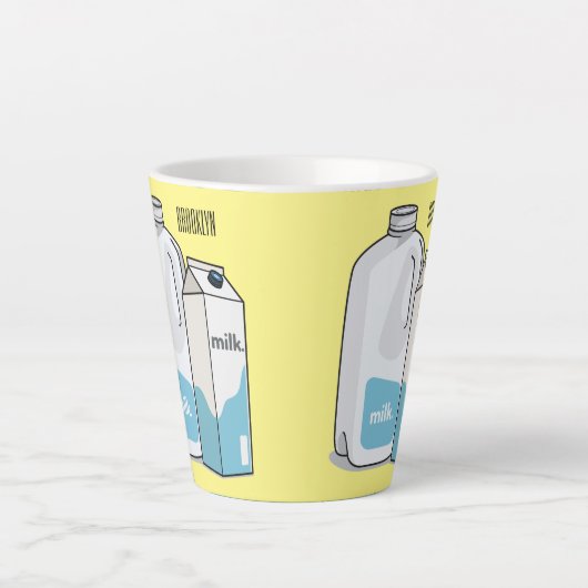 Voorbeeld melkcartoon latte mok (Voorkant)