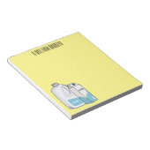 Voorbeeld melkcartoon notitieblok (Schuin)