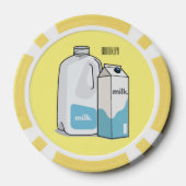 Voorbeeld melkcartoon poker chips (Achterkant)