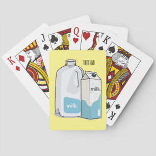 Voorbeeld melkcartoon pokerkaarten