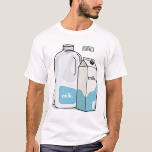 Voorbeeld melkcartoon t-shirt