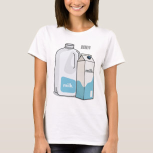 Voorbeeld melkcartoon t-shirt