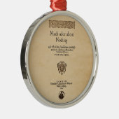 Voorbeeld om veel te doen over niets Quarto Metalen Ornament (Rechts)