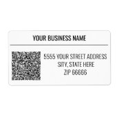 Voorbeeld van aangepaste QR-code-Adresetiketten Etiket (Voorkant)