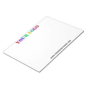 Voorbeeld van aangepaste tekst in uw Business Logo Notitieblok