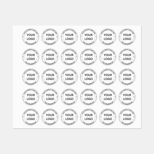 Voorbeeld van aangepaste zakelijke Logo- en tekstl Labels (Vel)