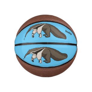 Voorbeeld van anteater happy cartoon basketbal