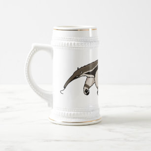 Voorbeeld van anteater happy cartoon bierpul