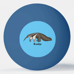 Voorbeeld van anteater happy cartoon pingpongballen