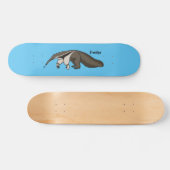 Voorbeeld van anteater happy cartoon skateboard (Horizontaal)