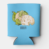 Voorbeeld van cartoon met bloemkool blikjeskoeler (Voorkant)