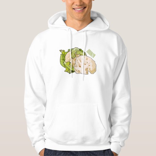 Voorbeeld van cartoon met bloemkool hoodie (Voorkant)