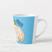 Voorbeeld van cartoon met bloemkool latte mok (Rechts)