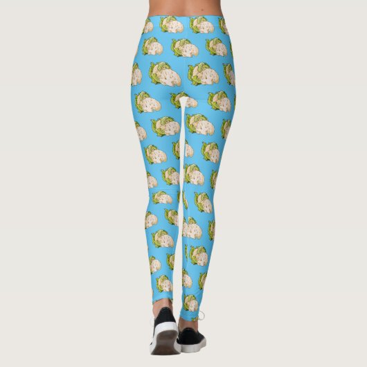 Voorbeeld van cartoon met bloemkool leggings (Achterkant)