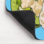 Voorbeeld van cartoon met bloemkool muismat (Hoek)