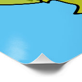 Voorbeeld van cartoon met bloemkool perfect poster (Hoek)