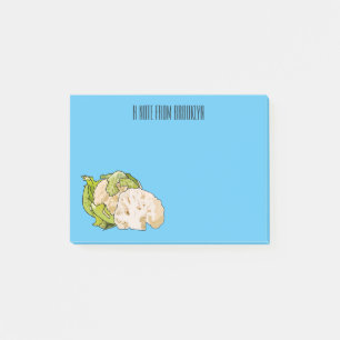 Voorbeeld van cartoon met bloemkool post-it® notes