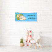 Voorbeeld van cartoon met bloemkool spandoek (Insitu)