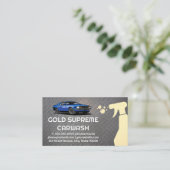 Voorbeeld van de auto | Bodemspuit | Carwash Visitekaartje (Staand voorkant)