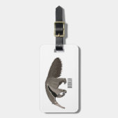 Voorbeeld van de cartoon bagagelabel (Voorkant verticaal)