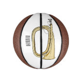 Voorbeeld van de cartoon basketbal (Verticaal)