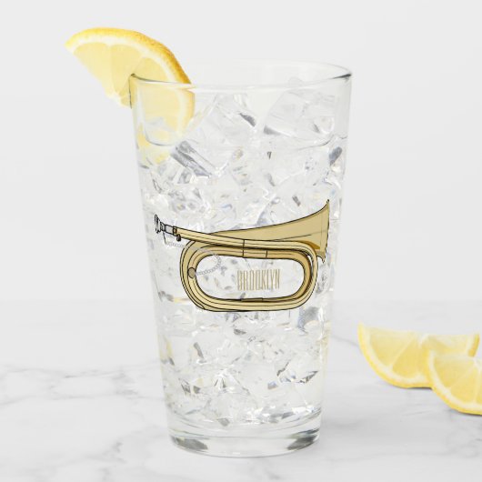 Voorbeeld van de cartoon glas (Voorkant ijs)