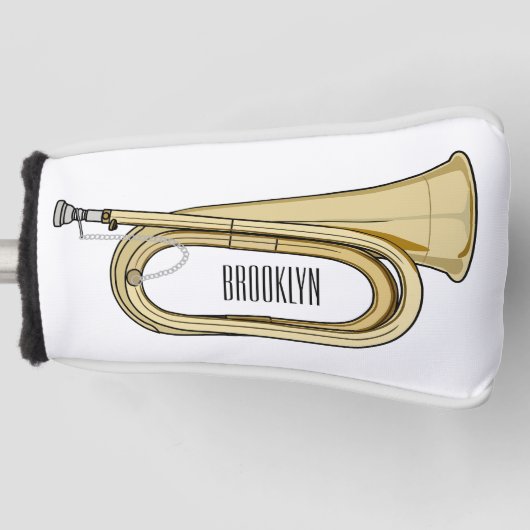 Voorbeeld van de cartoon golfheadcover (Voorkant)