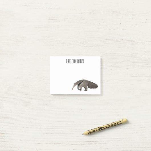 Voorbeeld van de cartoon post-it® notes (Op bureau)