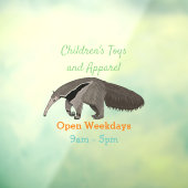 Voorbeeld van de cartoon raamsticker (Vel 3)