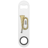 Voorbeeld van de cartoon speed flessenopener (Voorkant)