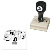Voorbeeld van de cartoon van de brandweermotor 	rubberstempel (Gestempeld)