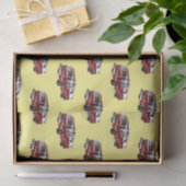 Voorbeeld van de cartoon van de brandweermotor tissuepapier (Geschenk)