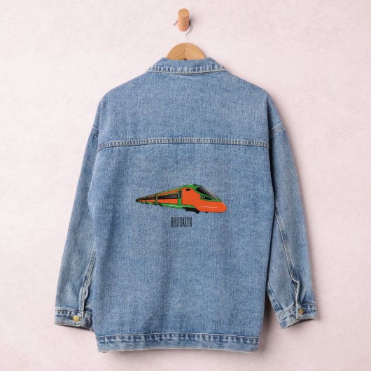 Voorbeeld van de cartoon van de bullettrein denim jacket (Hangar)