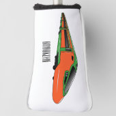 Voorbeeld van de cartoon van de bullettrein golfheadcover (Draai 90)