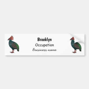 Voorbeeld van de cartoon van de gemiste patrijzen bumpersticker
