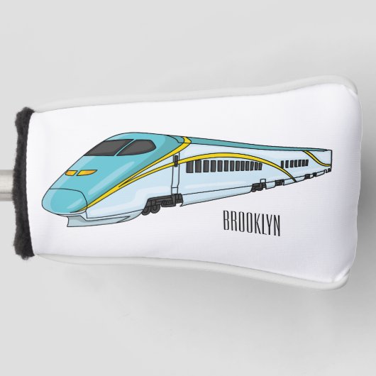 Voorbeeld van de cartoon van de hogesnelheidslijn golfheadcover (Voorkant)