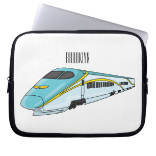 Voorbeeld van de cartoon van de hogesnelheidslijn laptop sleeve