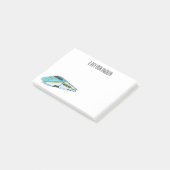 Voorbeeld van de cartoon van de hogesnelheidslijn post-it® notes (Schuin)