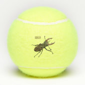 Voorbeeld van de cartoon van de kever tennisballen (Achterkant)