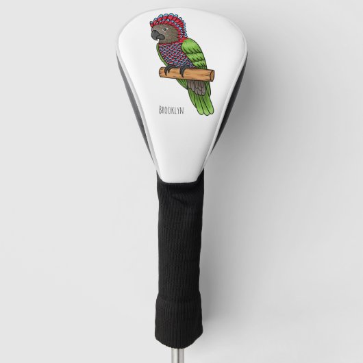 Voorbeeld van de cartoon van de paardenvogel golfheadcover (Voorkant)