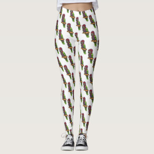 Voorbeeld van de cartoon van de paardenvogel leggings
