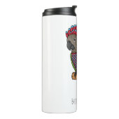 Voorbeeld van de cartoon van de paardenvogel thermosbeker (Gedraaid links)