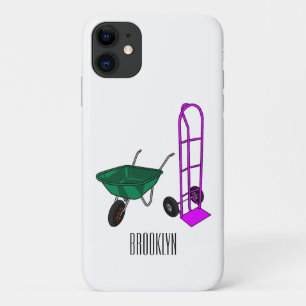 Voorbeeld van de cartoon van de rijstwielen op wie iPhone 11 hoesje