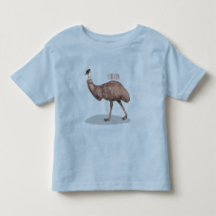 Voorbeeld van de cartoon van Emu Kinder Shirts