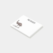 Voorbeeld van de cartoon van Emu Post-it® Notes (Schuin)
