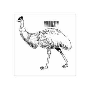 Voorbeeld van de cartoon van Emu Rubberstempel