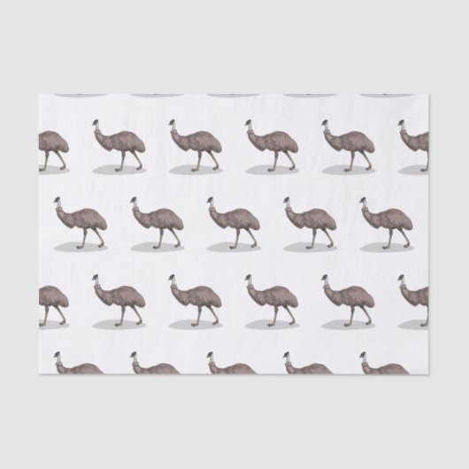 Voorbeeld van de cartoon van Emu Tissuepapier (Voorkant)