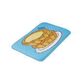 Voorbeeld van de cartoon van het eiertart badmat (Gekanteld)